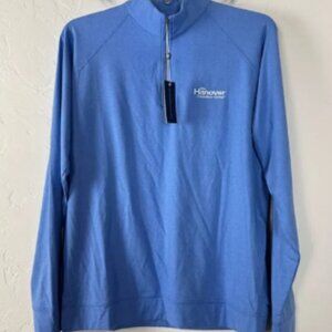 Holderness & Bourne Pullover Sweater Knit Top Westland Heather Blue Light Golf